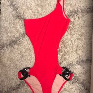 NWOT Hot Neon one piece swimsuit!